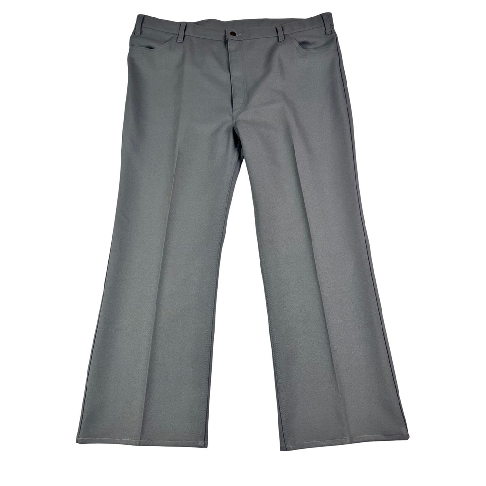 Vintage Levis Sta-Prest Action Slacks Mens 45x30* Grey Straight Leg Trousers